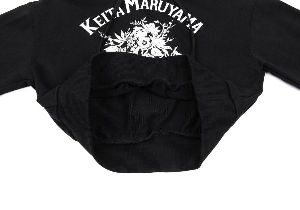 LILY BROWN x KEITA MARUYAMA Botanical Logo Print Hoodie Black Size F