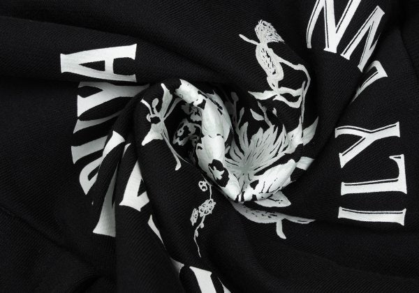 LILY BROWN x KEITA MARUYAMA Botanical Logo Print Hoodie Black Size F