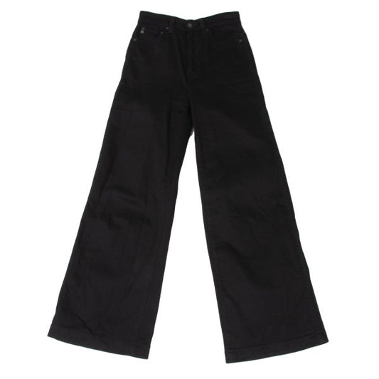 Theory Cotton Stretch Flare Pants Black Size 24