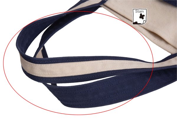 ISSEY MIYAKE I.S. Whale Canvas Ivory Navy Tote