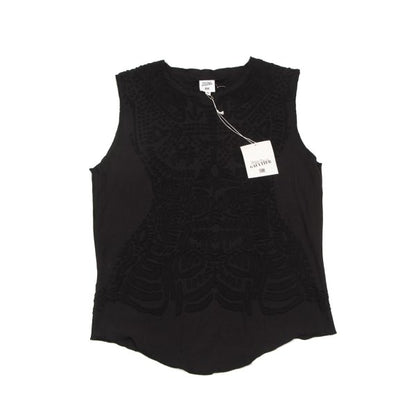 Jean Paul GAULTIER HOMME Cotton Nylon Top Black Size 48