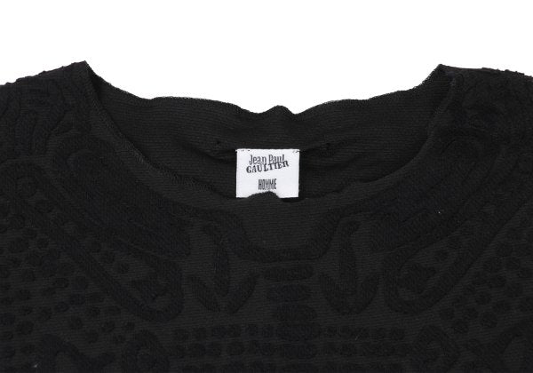 Jean Paul GAULTIER HOMME Cotton Nylon Top Black Size 48