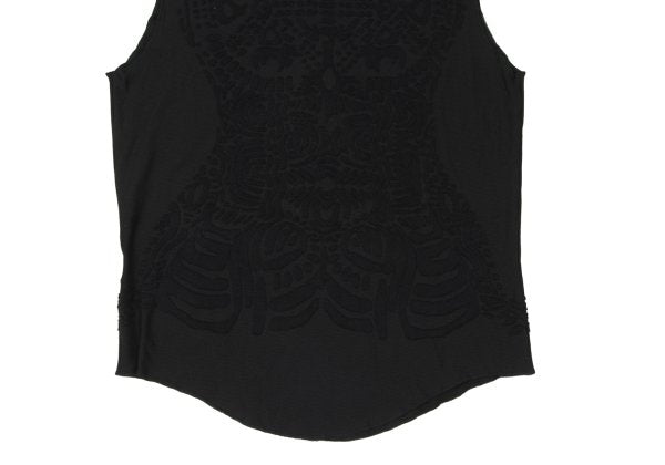 Jean Paul GAULTIER HOMME Cotton Nylon Top Black Size 48