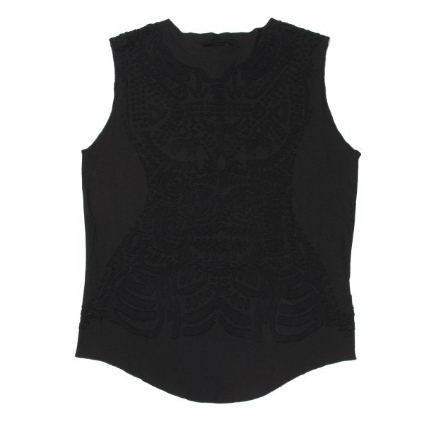 Jean Paul GAULTIER HOMME Cotton Nylon Top Black Size 48