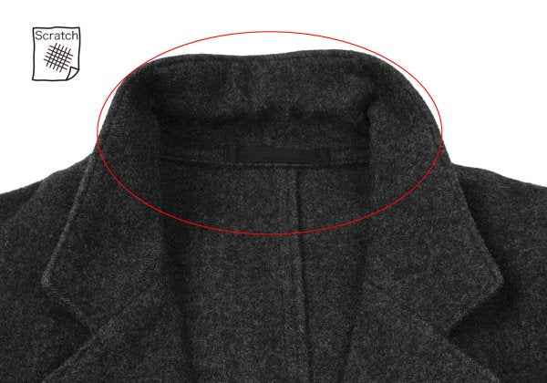 Y's for men Melton Wool Patch Pocket 3B Jacket Gray Size 2