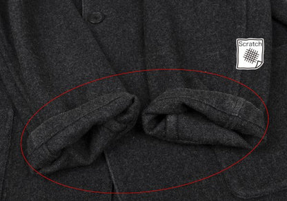 Y's for men Melton Wool Patch Pocket 3B Jacket Gray Size 2