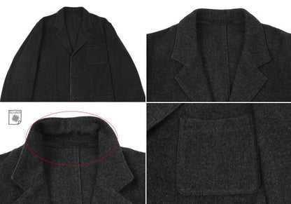 Y's for men Melton Wool Jacket Gray Size 2