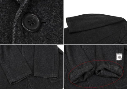 Y's for men Melton Wool Jacket Gray Size 2