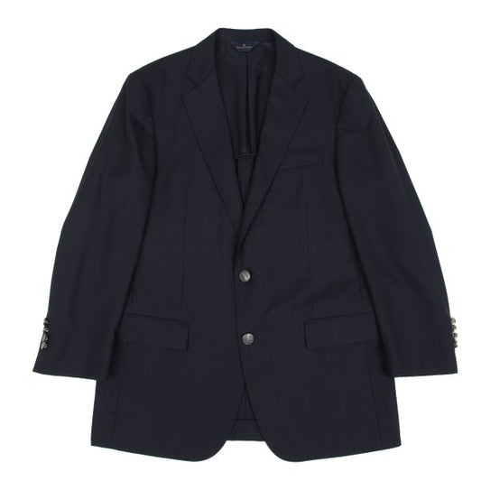 Brooks Brothers Wool Blend Metal Jacket Navy Size 39SHT