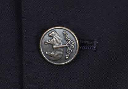 Brooks Brothers Wool Blend Metal Jacket Navy Size 39SHT