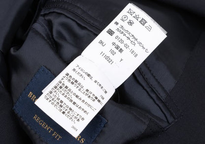 Brooks Brothers Wool Blend Metal Jacket Navy Size 39SHT