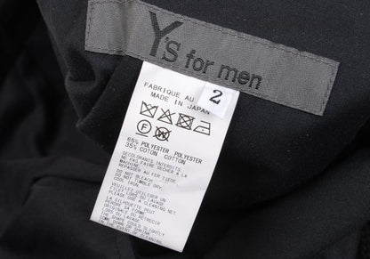 Y's for men 25SS Poly Cotton Twill Pants Black Size 2