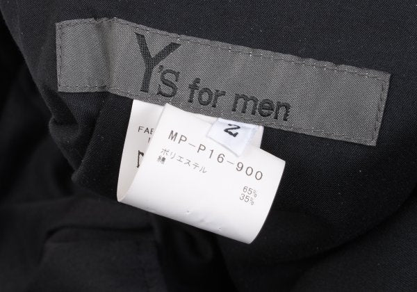 Y's for men 25SS Poly Cotton Twill Pants Black Size 2