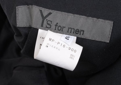 Y's for men 25SS Poly Cotton Twill Pants Black Size 2