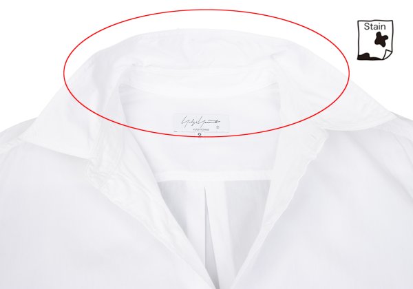 Yohji Yamamoto POUR HOMME 24SS Cotton Shirt White Size 2
