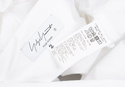 Yohji Yamamoto POUR HOMME 24SS Cotton Shirt White Size 2