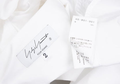 Yohji Yamamoto POUR HOMME 24SS Cotton Shirt White Size 2