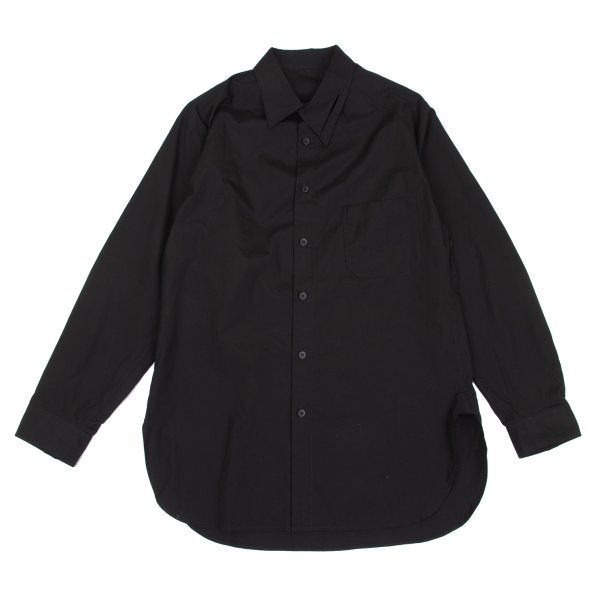 Yohji Yamamoto POUR HOMME Asymmetric Shirt Black Size 2