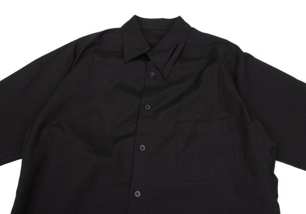 Yohji Yamamoto POUR HOMME Asymmetric Shirt Black Size 2