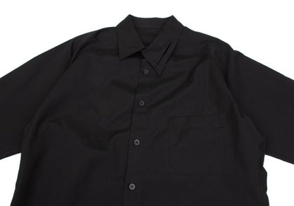 Yohji Yamamoto POUR HOMME Asymmetric Shirt Black Size 2