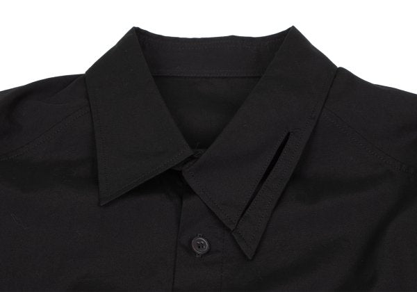 Yohji Yamamoto POUR HOMME Asymmetric Shirt Black Size 2