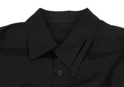 Yohji Yamamoto POUR HOMME Asymmetric Shirt Black Size 2