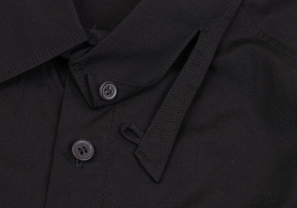 Yohji Yamamoto POUR HOMME Asymmetric Shirt Black Size 2