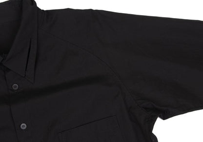 Yohji Yamamoto POUR HOMME Asymmetric Shirt Black Size 2