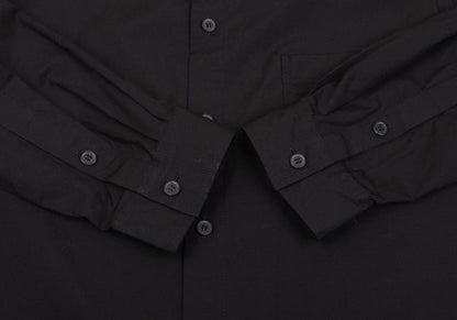 Yohji Yamamoto POUR HOMME Asymmetric Shirt Black Size 2