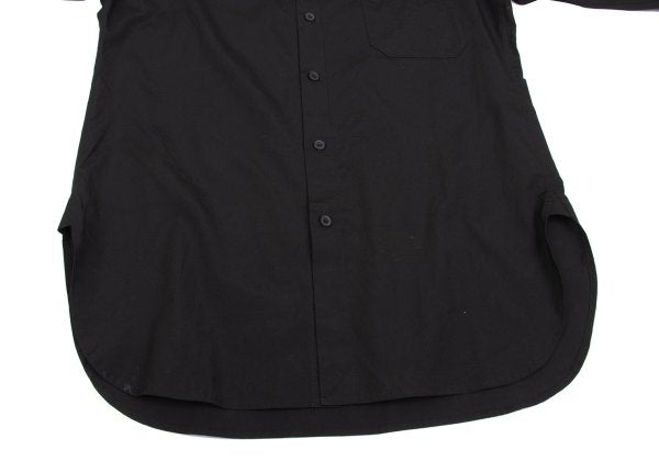 Yohji Yamamoto POUR HOMME Asymmetric Shirt Black Size 2