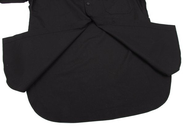 Yohji Yamamoto POUR HOMME Asymmetric Shirt Black Size 2