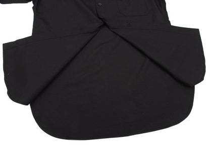 Yohji Yamamoto POUR HOMME Asymmetric Shirt Black Size 2