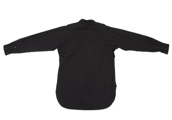 Yohji Yamamoto POUR HOMME Asymmetric Shirt Black Size 2
