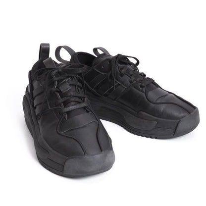 Y-3 Rivalry Leather Sneakers Black Size 25cm