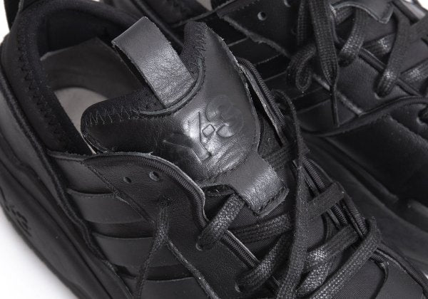 Y-3 Rivalry Leather Sneakers Black Size 25cm