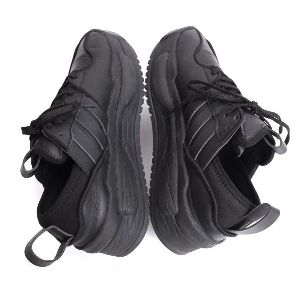 Y-3 Rivalry Leather Sneakers Black Size 25cm