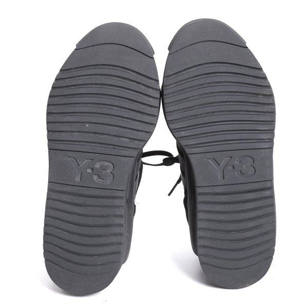 Y-3 Rivalry Leather Sneakers Black Size 25cm