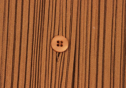 PLEATS PLEASE Pleated Open Collar T-Shirt Orange Size 4