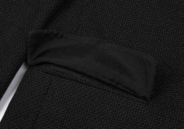 GIANNI VERSACE Wool Grid Weave 2B Jacket Dark Gray Size 50