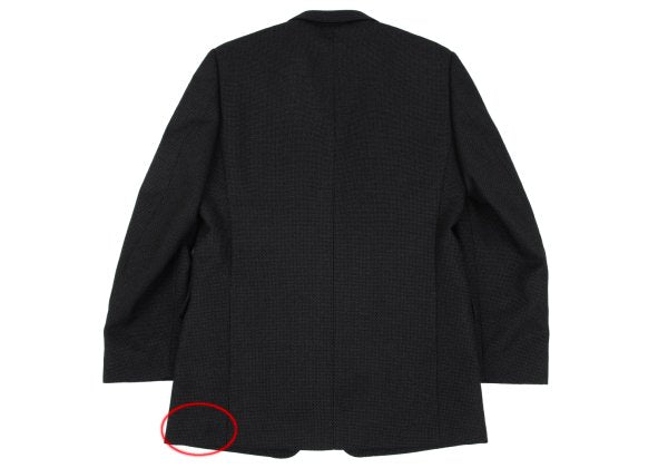 GIANNI VERSACE Wool Grid Weave 2B Jacket Dark Gray Size 50