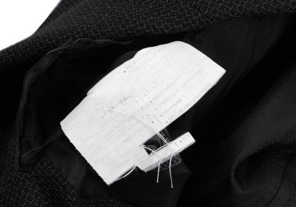 GIANNI VERSACE Wool Grid Weave 2B Jacket Dark Gray Size 50