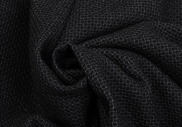 GIANNI VERSACE Wool Check Two-Tuck Double Dark Gray Pants Size 50