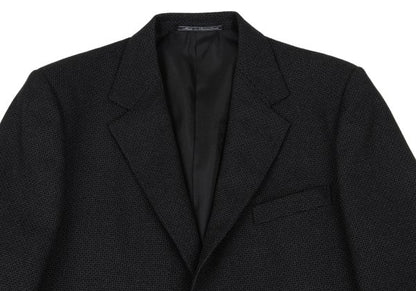 GIANNI VERSACE Wool Check Woven Suit Dark Gray Size 50