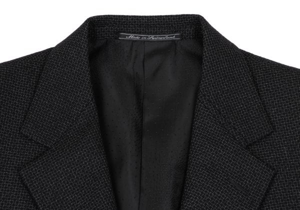 GIANNI VERSACE Wool Check Woven Suit Dark Gray Size 50