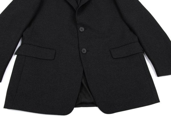 GIANNI VERSACE Wool Check Woven Suit Dark Gray Size 50