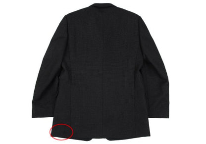GIANNI VERSACE Wool Check Woven Suit Dark Gray Size 50