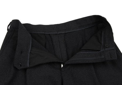 GIANNI VERSACE Wool Check Woven Suit Dark Gray Size 50