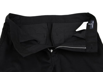 COMME des GARCONS HOMME Wool Puckering Pants Black Size XS