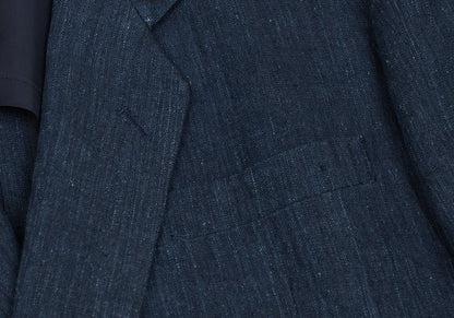 COMME des GARCONS HOMME Linen Double Jacket Blue Size S