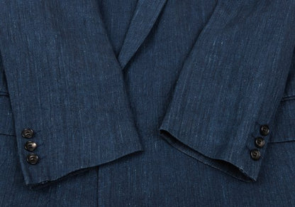 COMME des GARCONS HOMME Linen Double Jacket Blue Size S